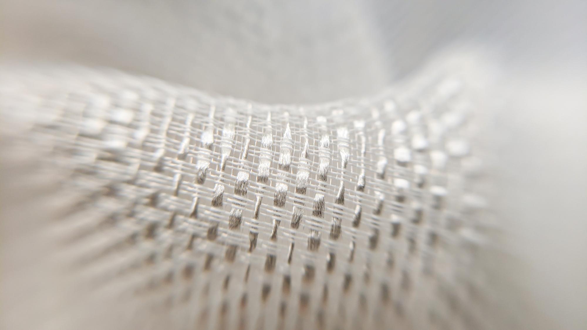 detail of thread texture and stitch